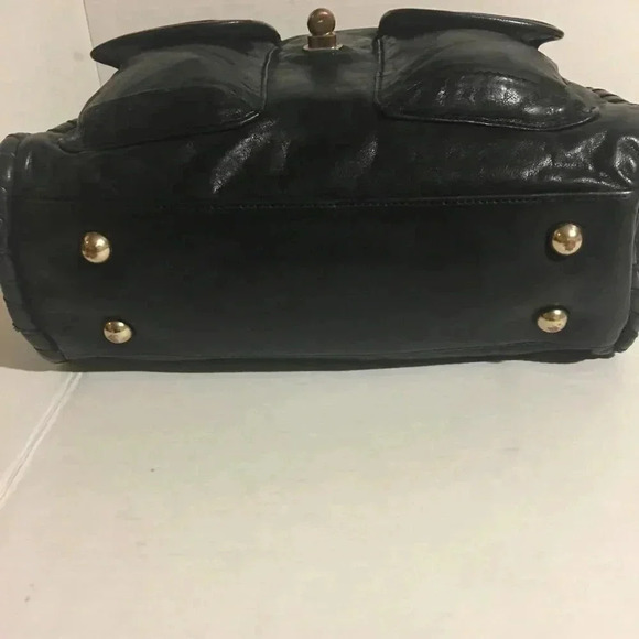 Authentic Cynthia Rowley Black leather handbag - Picture 5 of 8